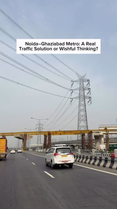 Noida–Ghaziabad Metro: A Real Traffic Solution or Wishful Thinking?
🚇 Noida–Ghaziabad Metro Extension Update
Good news for daily commuters! Construction work on the Noida Sector 62 to Sahibabad Metro extension is progressing. Once completed, this corridor is expected to improve connectivity between Noida and Ghaziabad and make travel more convenient for thousands of passengers.
Do you think this metro extension will help reduce traffic congestion in Sector 62? Share your thoughts in the comments! 👇
📍 Noida Sector 62 | Sahibabad | Saheed sthal meetro station
#insta #instagram #explorepage #instagood #explore