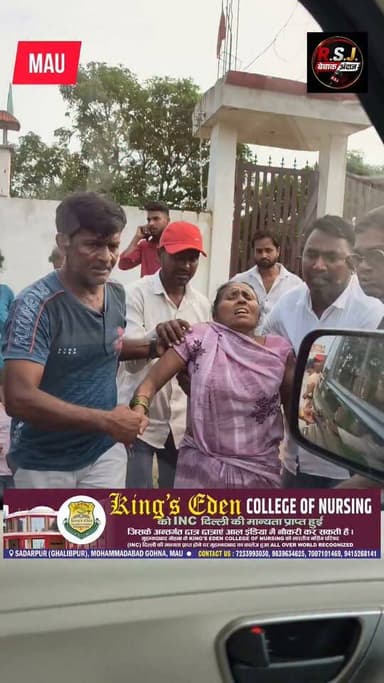 मुहम्मदाबाद गोहना में गालिबपुर के पास दो बाइकों की टक्कर में महिला घायल, #पूर्व #विधानसभा #प्रत्याशी #डॉक्टर #धर्म #सिंह #गौतम ने #घायल महिला को अपने वाहन से पहुंचा अस्पताल