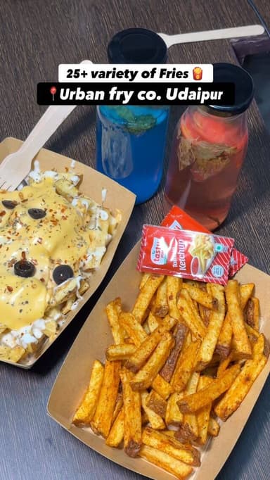 Unique and loaded fries in Udaipur ❤️🍟
Must try -Chips n fries
Peri Peri fries
Four cheese fries
No frozen fries here fries are made from scratch 🤌
Taste is just so amazing and delicious 🤤🫶