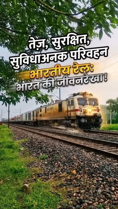 ट्रेन एक तेज़, सुरक्षित और सुविधाजनक रेल परिवहन साधन है, जो यात्रियों और माल को एक स्थान से दूसरे स्थान तक पहुँचाती है।