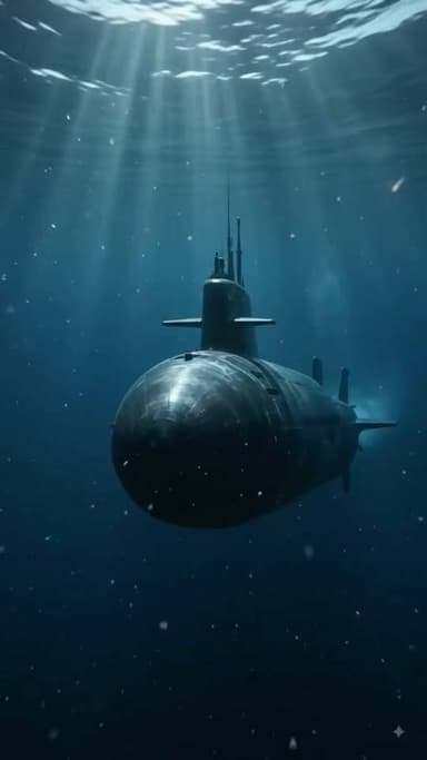 Experience the silent majesty of the deep. This vessel glides through a world of shadows, hidden far beneath the surface. Does the deep ocean excite you or scare you? #OceanExploration #Submarine #DeepSea