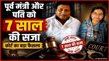 बेगूसराय कोर्ट ने दिया बड़ा फैसला पूर्व मंत्री मंजू शर्मा और उनके पति को 7 साल की सजा