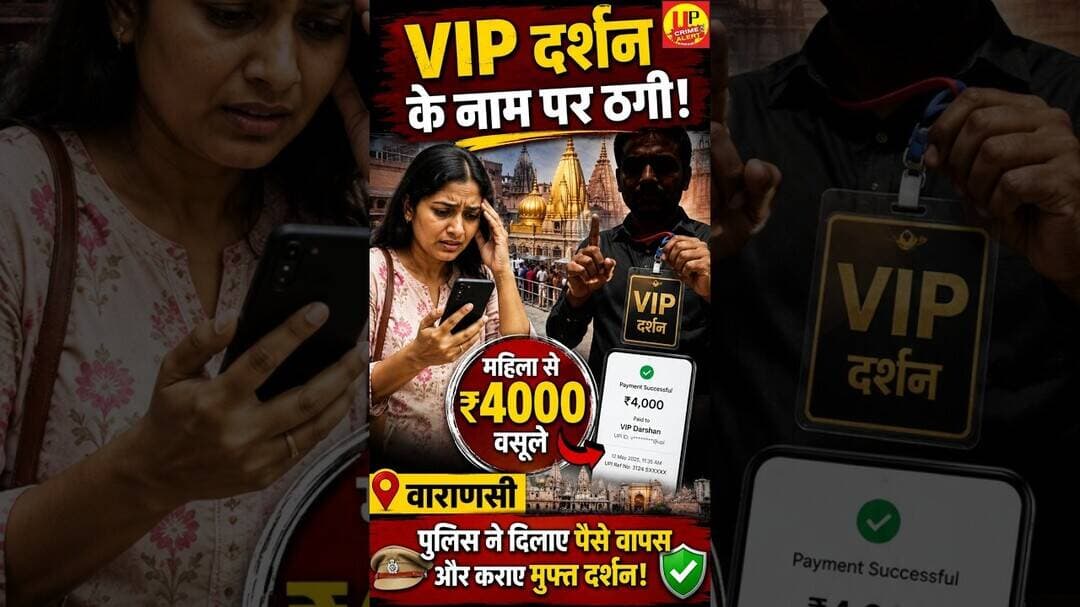 वाराणसी में VIP दर्शन के नाम पर ठगी, कर्नाटक की महिला को मिला न्याय #vipdarshan #kashivishwanath