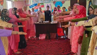 दादरीतोय। आंगनवाड़ी। स्तनपान सप्ताह। #dadritoy #badli #aganwadi #satan #saptah #gulia #times #news