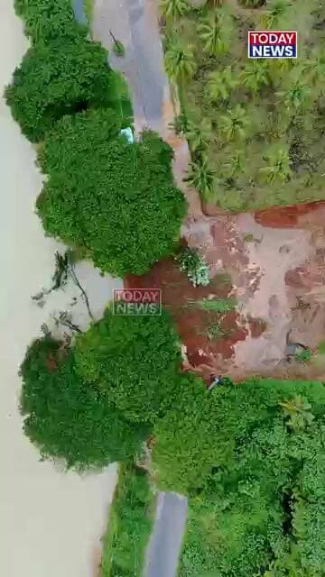 ആ മണ്ണിടിച്ചിലിന്റെ ആകാശദൃശ്യം