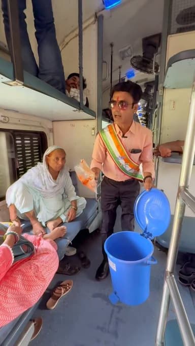 रेल स्वच्छता यात्रा #vishnubhartesh Narendra Modi