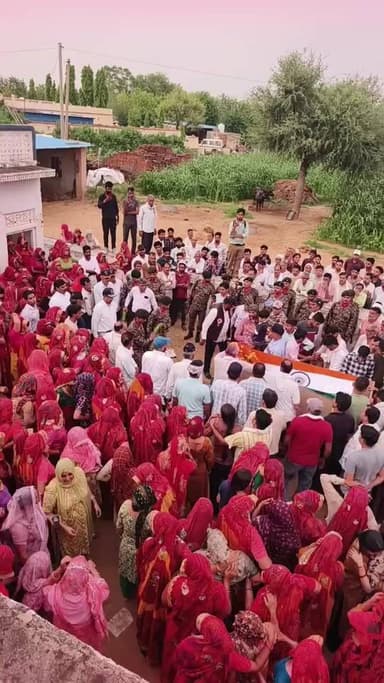 #कोलसिया : सूबेदार राकेश दूत की सड़क हादसे में मौत, तिरंगा यात्रा....live