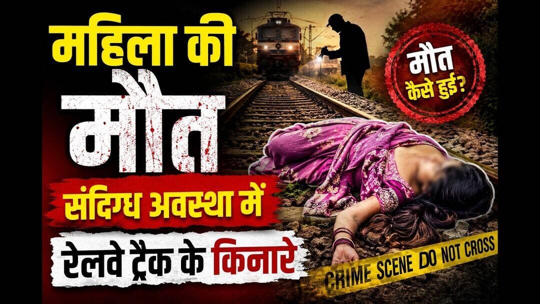रेलवे ट्रैक पर महिला का शव संदिग्ध अवस्था में मिला #शव #महिला_सुरक्षा