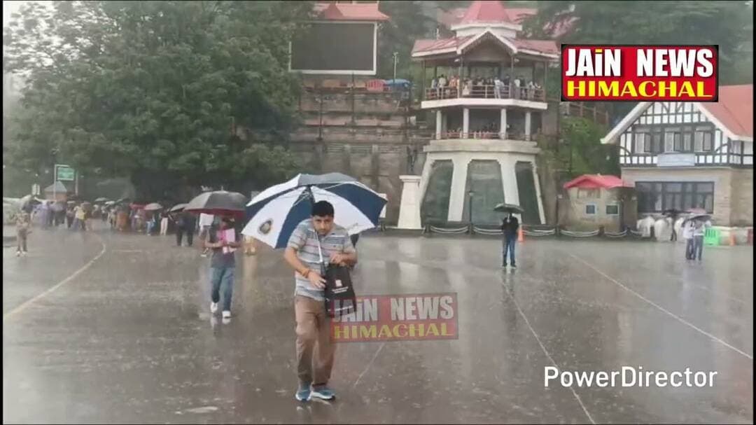 शिमला में मूसलाधार बारिश का दौर शुरू. #viral #viralvideo #shimla #viralshorts #follow