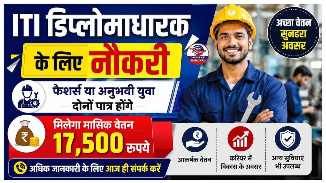 हमीरपुर में मशीन ऑपरेटर के पदों के लिए ऑनलाइन होंगे साक्षात्कार | Himachal | Jobs |
