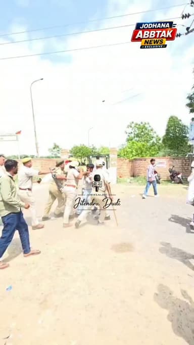 छात्रसंघ चुनाव बहाल करने की मांग को लेकर ABVP का प्रदर्शन, पुलिस से हुई तीखी तकरार