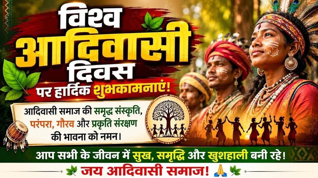 #jays विश्व आदिवासी दिवस पर हार्दिक शुभकामनाएं: राकेश काकोड़िया प्रभारी जयस ज़िला हरदा।