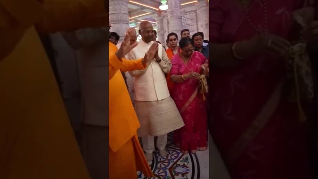 #पूर्व राष्ट्रपति रामनाथ कोविंद ने किये प्रेम मंदिर के दर्शन, अजय बाबा ने किया स्वागत@