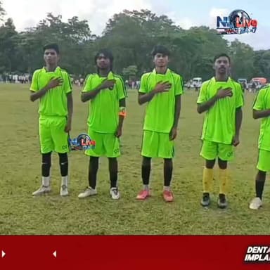 লখিমপুৰৰ জহিং চাহ বাগিছাত উৎসাহ-উদ্দীপনাৰে আৰম্ভ হৈছে স্বৰ্গীয় মধুসূদন খণ্ডাইত সোঁৱৰণী ৪ৰ্থ বাৰ্ষিক আন্তঃবাগিছা চলন্ত ফুটবল প্ৰতিযোগিতা।