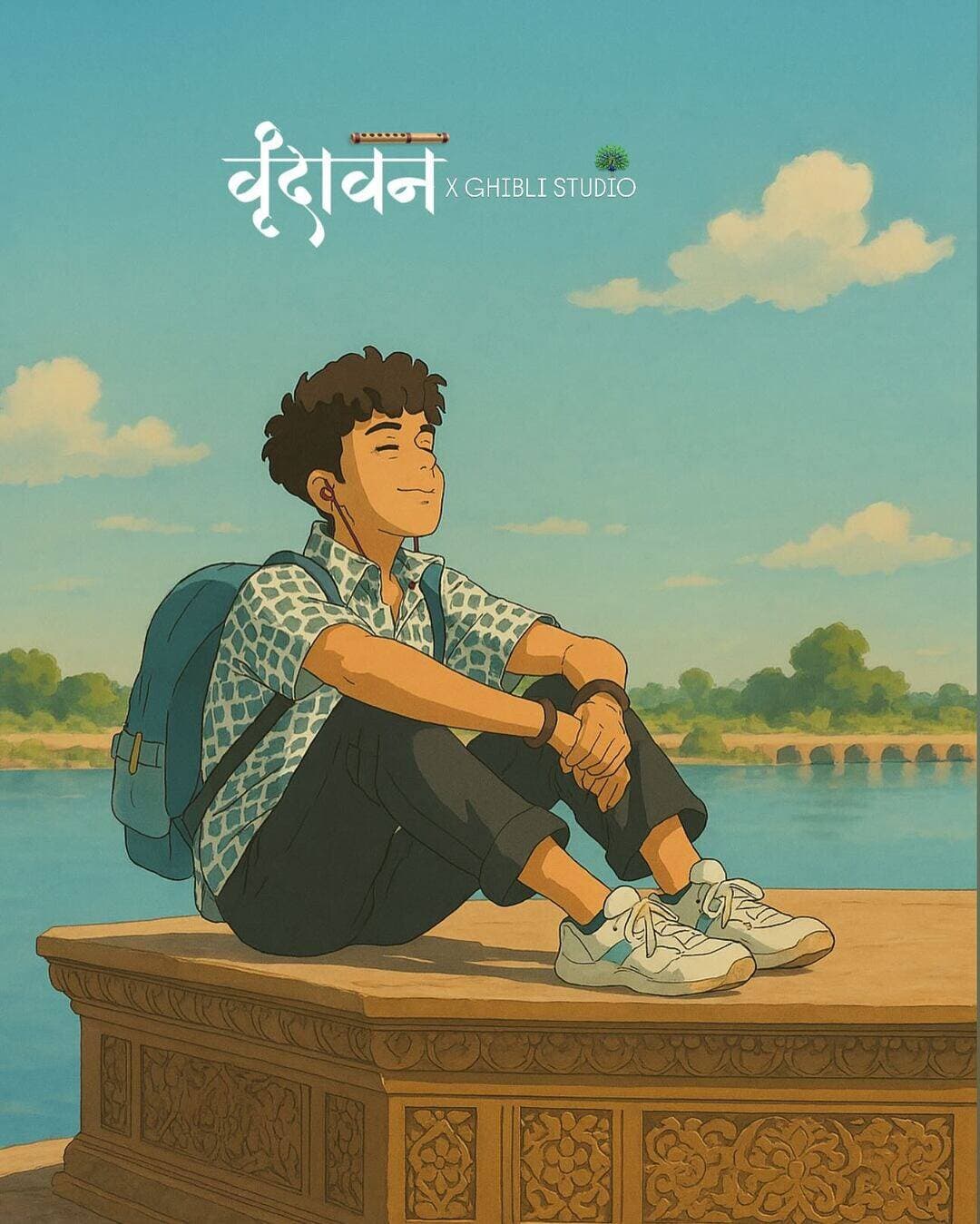 वृंदावन x GHIBLI STUDIO 🪈🦚
“Where divinity meets dreamscape – Vrindavan reimagined in Ghibli’s magic.”♥️
#vrindavan #mathura #braj #brajbhumi #uttarpardesh #explorer