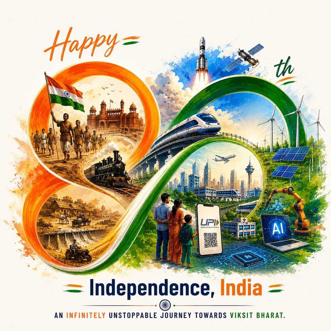 ৮০তম স্বাধীনতা দিবসে জানাই আন্তরিক শুভেচ্ছা ও অভিনন্দন।