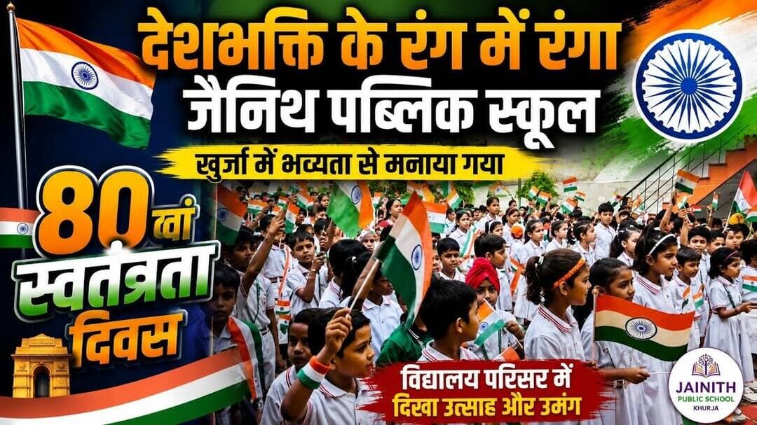 #जैनिथपब्लिकस्कूल #खुर्जा #स्वतंत्रतादिवस #80वांस्वतंत्रतादिवस #देशभक्ति #आजादीकाअमृतमहोत्सव