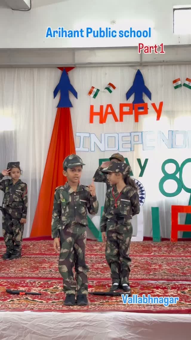 The Story of Shershaah… told by our little stars! 🇮🇳❤️”
The bravery, courage, and patriotism of Captain Vikram Batra (PVC) came alive through a powerful performance by the students of Arihant Public School. 🫡🇮🇳
“Yeh Dil Maange More!” ❤️🔥
Salute to our real heroes of the nation. 🙏🇮🇳
#VikramBatra #CaptainVikramBatra #Shershaah #IndianArmy #ArmyLove KargilWarHeroes KargilVijayDiwas JaiHind ProudIndian DeshBhakti PatrioticReels TrendingReels ViralReels ReelsIndia SchoolReels KidsPerformance IncredibleIndia Udaipur Rajasthan Vallabhnagar RespectSoldiers ArmyTribute MotivationalReels ReelsInstagram ExplorePage Foryoupage