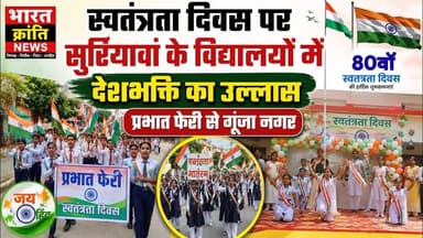 स्वतंत्रता दिवस पर सुरियावां के विद्यालयों में देशभक्ति का उल्लास.. सुरियावां क्षेत्र के विभिन्न विद्यालयों में स्वतंत्रता दिवस पर ध्वजारोहण, प्रभात फेरी, देशभक्ति गीत, भाषण, नृत्य और सांस्कृतिक कार्यक्रमों का आयोजन किया गया।
हाथों में तिरंगा लेकर निकली प्रभात फेरियों में छात्र-छात्राओं ने देशभक्ति के नारों से पूरा नगर गुंजायमान कर दिया। विद्यालयों में बच्चों ने शानदार सांस्कृतिक प्रस्तुतियों के माध्यम से स्वतंत्रता सेनानियों के त्याग और बलिदान को याद किया।
ब्रिलिएंट पब्लिक स्कूल, कन्हैयालाल मौर्या पब्लिक स्कूल, लकी पब्लिक स्कूल, रेडियंट पब्लिक स्कूल, दिव्या पब्लिक स्कूल, पीस कॉटेज, पीएमजी सेवा आश्रम इंटर कॉलेज, घनश्याम दुबे डिग्री कॉलेज और संत सेवा मंडल इंटरमीडिएट कॉलेज समेत क्षेत्र के तमाम शिक्षण संस्थानों में उत्साह देखने को मिला।
🇮🇳 जय हिंद! वंदे मातरम्! 🇮🇳
📍 सुरियावां | भदोही
📰 भारत क्रांति न्यूज
#स्वतंत्रता_दिवस #IndependenceDay #Suriyawan #सुरियावां #प्रभात_फेरी #देशभक्ति #तिरंगा #जय_हिंद #वंदे_मातरम् #BharatKrantiNews #भारतक्रांतिन्यूज