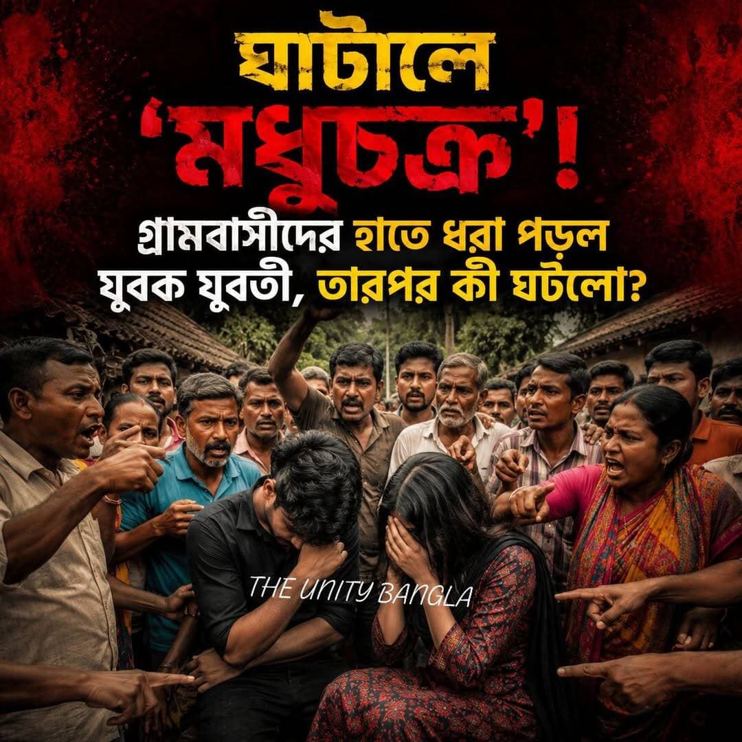 ঘাটালে ‘মধুচক্র’! গ্রামবাসীদের হাতে ধরা পড়ল যুবক যুবতী, তারপর কী ঘটলো?
<nis:link nis:type=tag nis:id=sambadmedinipur nis:value=sambadmedinipur nis:enabled=true nis:link/> <nis:link nis:type=tag nis:id=ghatalnews nis:value=ghatalnews nis:enabled=true nis:link/>