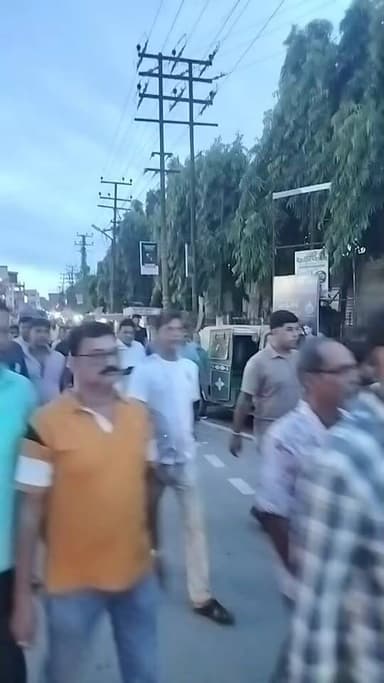 রাষ্ট্রীয় গীত অবমাননা কংগ্রেস করেছে বলে অভিযোগ তুলে উদয়পুরে বিজেপি বিক্ষোভ মিছিল!