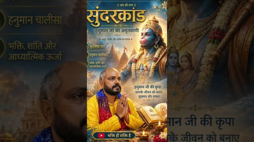 संकट से हनुमान छुड़ाबे मन क्रम बचन ध्यान जो लावे #hanuman #bajrangbali #ram #viral