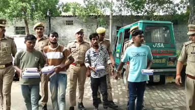 नरवल: महाराजपुर थाना क्षेत्र में लूटपाट करने वाले चार अभियुक्तों को पुलिस ने किया गिरफ्तार, एडीसीपी ने दी जानकारी