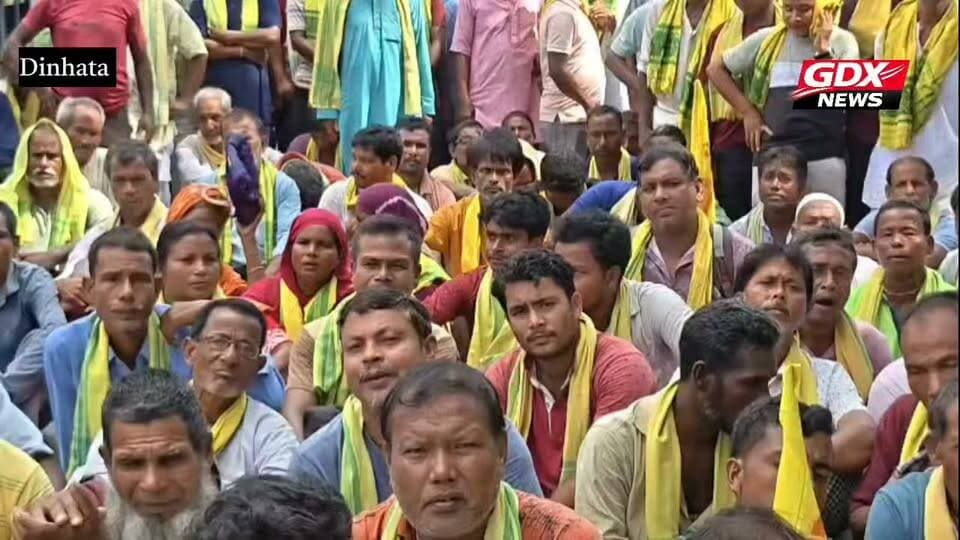 সংগীতা রায়ের গ্রেফতারের দাবিতে দিনহাটায় জিসিপিএ-র ধর্না ও অবরোধ