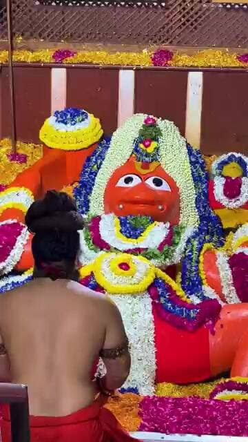 लंगोट वाले हनुमानजी की आरती #hanumanji #bajrangbali #ram #ytshorts