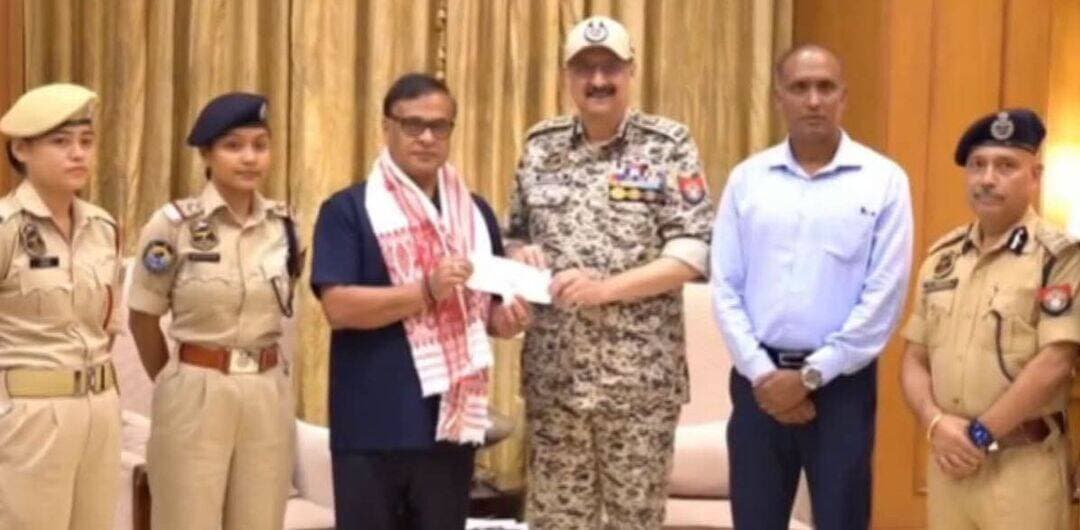 অসমের মূখ্যমন্ত্রীর ত্রাণ তহবিলে অসম আরক্ষীর ৫ কোটি টাকার অনুদান