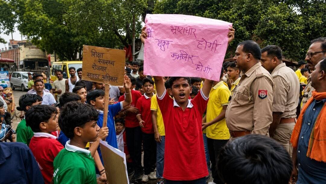 उन्नाव में ‘स्टूडेंट प्रोटेस्ट’: तख्तियां लेकर सड़क पर उतरे सैकड़ों छात्र, मोहान चौराहा किया जाम
उन्नाव/हसनगंज। खराब भोजन, पेयजल की अव्यवस्था, शिक्षकों की कमी और प्रधानाचार्य के कथित गलत व्यवहार को लेकर जयप्रकाश नारायण सर्वोदय विद्यालय के सैकड़ों छात्र बुधवार सुबह सड़क पर उतर आए। हाथों में तख्तियां लेकर छात्र करीब छह बजे मोहान चौराहे पहुंचे और सड़क पर बैठकर प्रदर्शन शुरू कर दिया।
छात्रों के अचानक सड़क पर उतरने से मोहान चौराहा पूरी तरह जाम हो गया। देखते ही देखते दोनों ओर वाहनों की लंबी कतार लग गई। छात्रों का कहना था कि जब स्कूल के भीतर उनकी समस्याएं नहीं सुनी जा रही हैं तो अब अपनी आवाज जिम्मेदार अधिकारियों तक पहुंचाने के लिए सड़क पर उतरना पड़ा।
खाने से लेकर पढ़ाई तक—छात्रों ने उठाए सवाल
प्रदर्शन कर रहे छात्रों ने आरोप लगाया कि विद्यालय में मिलने वाला भोजन गुणवत्तापूर्ण नहीं है। पेयजल की व्यवस्था भी ठीक नहीं है। इसके अलावा शिक्षकों की कमी के कारण पढ़ाई प्रभावित हो रही है।
छात्रों ने प्रधानाचार्य वंदना के व्यवहार को लेकर भी नाराजगी जताई। उनका आरोप है कि विद्यार्थियों के साथ प्रधानाचार्य का व्यवहार उचित नहीं है।
प्रदर्शन में सचिन चौधरी, अभिनेष, अर्जुन, फतेह खान, अविचल, आयुष, अनूप, नितिन, आर्यन, ओम, अनुराग, गौरव वर्मा, संजीवन, चंद्रकांत, अंकित समेत बड़ी संख्या में छात्र शामिल रहे।
सड़क पर उतरे छात्र तो प्रशासन दौड़ा
सैकड़ों छात्रों के चौराहे पर बैठने की सूचना मिलते ही प्रशासन और पुलिस महकमे में हलचल मच गई। कोतवाल शरद कुमार, सीओ तेज बहादुर सिंह, अजगैन, सोहरामऊ और पुरवा पुलिस के अधिकारी, सीओ अरविंद चौरसिया, एडीएम और एसडीएम मौके पर पहुंचे।
अधिकारियों ने छात्रों से बातचीत कर उन्हें समझाने और उनकी समस्याएं सुनने का प्रयास शुरू किया। प्रशासन की प्राथमिकता फिलहाल यातायात बहाल कराने के साथ छात्रों को शांत कराकर उनकी शिकायतों का समाधान कराना है।
छात्रों का संदेश साफ—‘क्लास में नहीं सुनी तो सड़क पर आए’
यह प्रदर्शन सिर्फ स्कूल की चारदीवारी के भीतर की शिकायत नहीं रह गया। Gen-Z अंदाज में छात्रों ने तख्तियां उठाईं और सीधे सड़क पर उतरकर अपनी आवाज बुलंद कर दी। छात्रों का कहना है कि भोजन, पानी और पढ़ाई जैसी बुनियादी सुविधाओं के लिए बार-बार शिकायत करनी पड़े तो सवाल उठना स्वाभाविक है।
हालांकि छात्रों द्वारा लगाए गए आरोपों की स्वतंत्र पुष्टि अभी नहीं हुई है। अब असली परीक्षा प्रशासन की है—क्या छात्रों को सिर्फ समझाकर वापस हॉस्टल भेजा जाएगा या भोजन, पेयजल, शिक्षकों की कमी और प्रधानाचार्य के व्यवहार से जुड़े आरोपों की वास्तविक जांच कर ठोस समाधान निकाला जाएगा?
मोहान चौराहे पर लगा यह जाम सिर्फ ट्रैफिक नहीं रोक रहा था, बल्कि व्यवस्था से एक सीधा सवाल पूछ रहा था—जब छात्र की बात स्कूल में नहीं सुनी गई, तो उसे सड़क तक आने की जरूरत आखिर क्यों पड़ी?