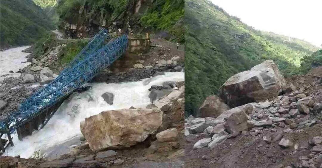 धारचूला में भारी बारिश का कहर, बोल्डर गिरने से BRO का कुलागाड़ वैली ब्रिज ध्वस्त ...पूरी खबर कमेंट बॉक्स में 👇