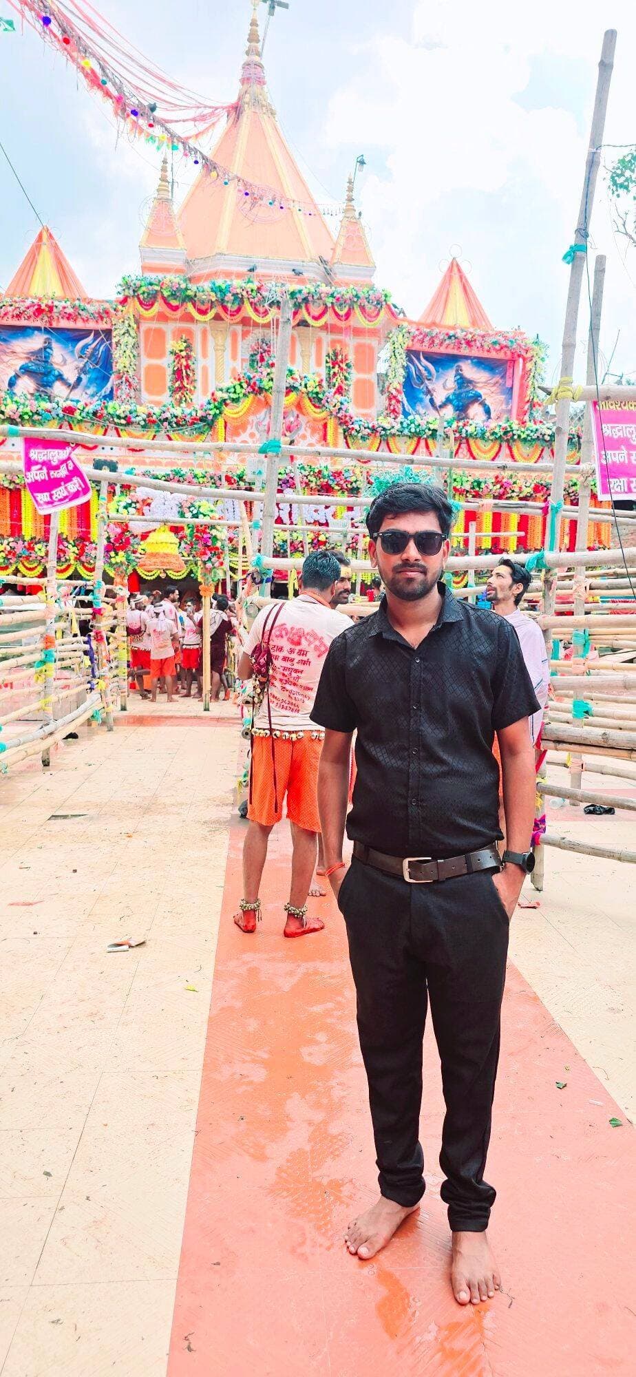 आज बाबा कुशेश्वर स्थान मंदिर में पूजा करने का सौभाग्य प्राप्त हुआ है।