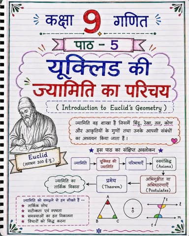 📚 मैथ का जड़ीबूटी 🌿 | Class 9 Maths
📐 पाठ–5 : यूक्लिड की ज्यामिति का परिचय
ज्यामिति के बेसिक Concepts अब होंगे एकदम आसान! ✨
NCERT के जरूरी Points, Definitions और Concepts — एक ही पोस्ट में आसान भाषा में। 📝
🎯 Class 9 | Board Foundation | Exam Preparation
💡 पढ़ो कम, समझो ज्यादा — मैथ का जड़ीबूटी सीरीज के साथ!
#MathKaJadibooti #Class9Maths #EuclidsGeometry #EuclidGeometry #Class9MathsNotes MathsNotes NCERTMaths MathsTricks MathsPreparation StudyGram BoardPreparation Mathematics Class9 MathsLovers BKRajClasses