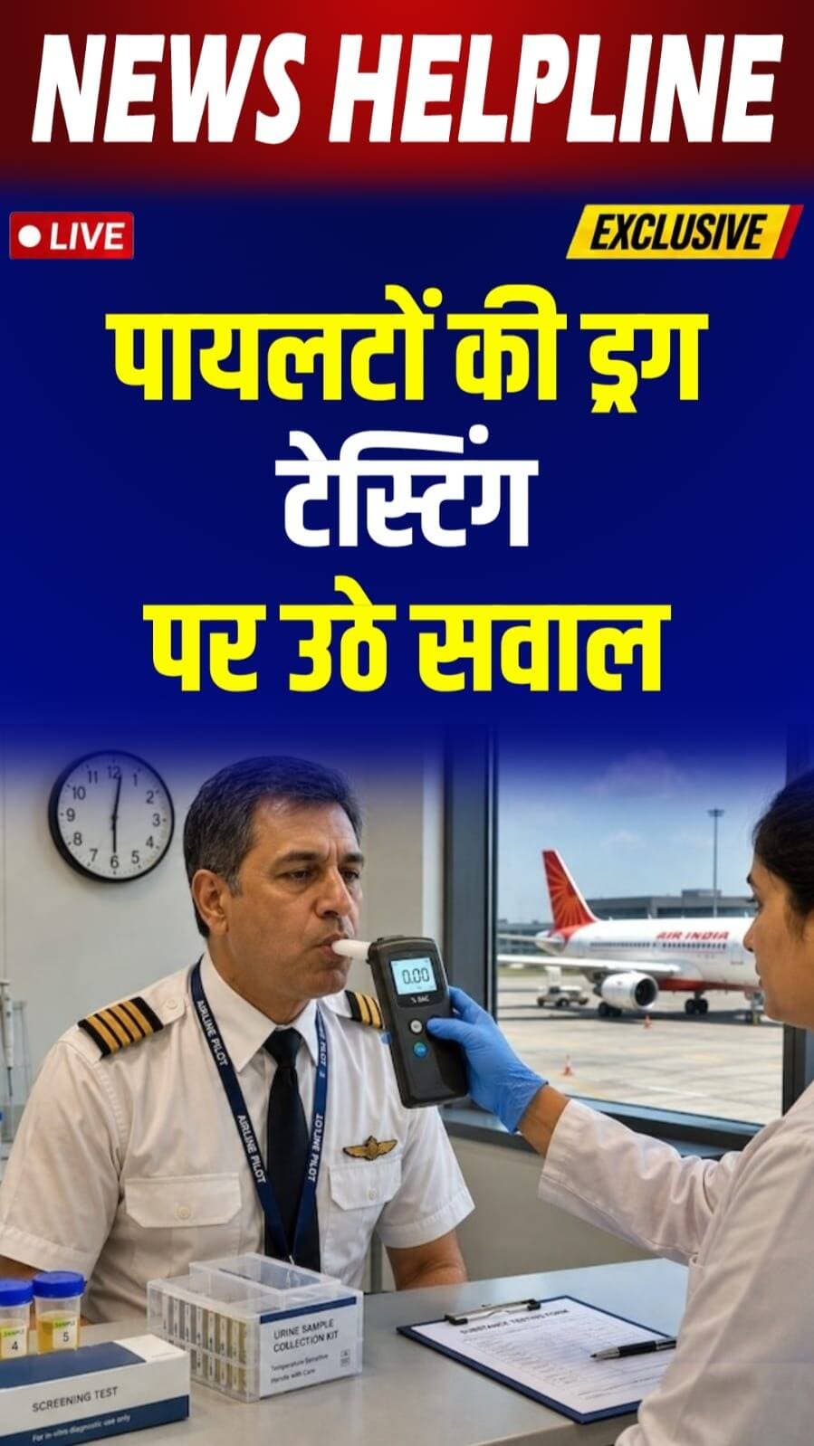 Air India घटना के बाद dope testing नियमों में बदलाव की मांग -
#AirIndia #AirIndiaFlight #PilotSafety #DrugTest #PilotDrugTest