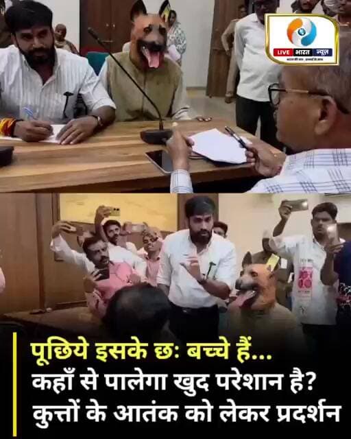 पूछिये इसके 6 बच्चे हैं कहाँ से पालेगा...कुत्तों के आतंक के विरोध में अनोखा प्रदर्शन!