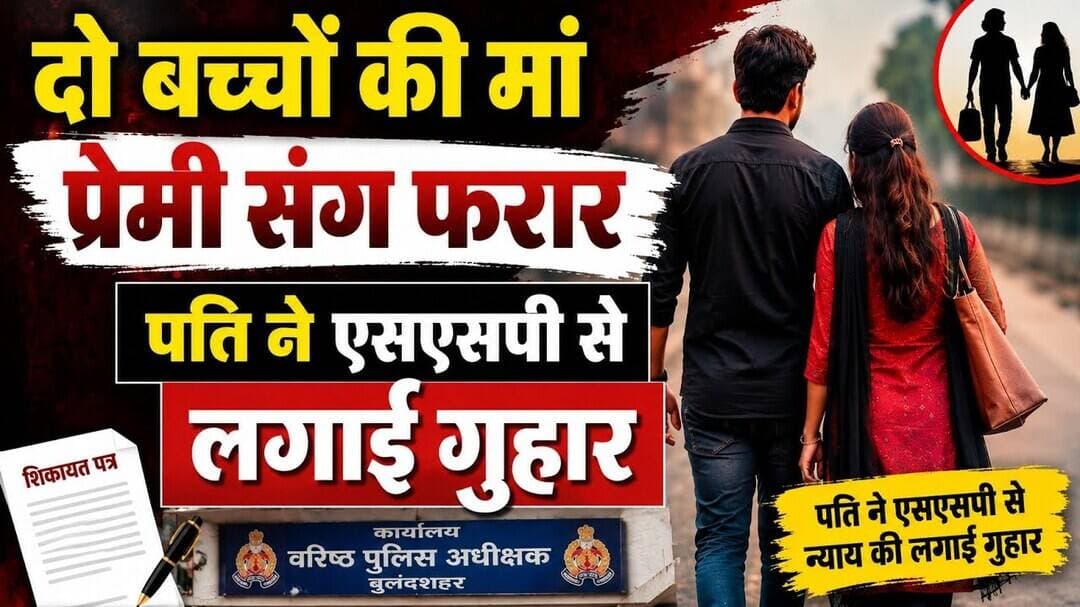 #बुलंदशहर #दोबच्चोंकीमां #प्रेमीसंगफरार #पतिनेएसएसपीसेलगाईगुहार #एसएसपी #उत्तरप्रदेश #ब्रेकिंगन्यूज।