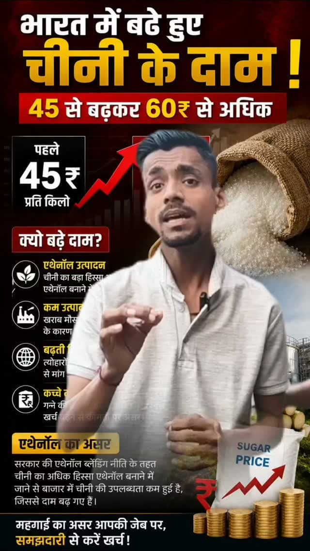 चीनी के दाम बढ़ोतरी.... क्या कर देगी.. गरीब की थाली से चीनी कम..? Tv24Hours