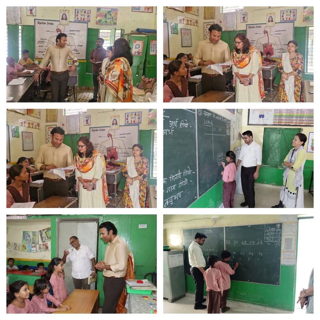 *The SaharanpurVoice/ News7*
*सच्चाई के साथ हरदम*
*👉🏾👉🏾 डीएम और सीडीओ ने परिषदीय विद्यालयों का किया निरीक्षण!!*
*👉🏾👉🏾शत-प्रतिशत छात्र उपस्थिति, गुणवत्तापूर्ण शिक्षा और बेहतर व्यवस्थाएं सुनिश्चित करने के दिए निर्देश!!*
_सहारनपुर। जिलाधिकारी श्री अरविन्द कुमार चौहान ने विकासखंड बलियाखेड़ी के उच्च प्राथमिक विद्यालय चुनहेटी गाड़ा का निरीक्षण कर शैक्षिक गुणवत्ता, छात्र उपस्थिति, मध्यान्ह भोजन, स्वास्थ्य परीक्षण, स्वच्छता और मूलभूत सुविधाओं का जायजा लिया। उन्होंने विद्यालय में नामांकित 399 विद्यार्थियों के सापेक्ष 321 की उपस्थिति पर शत-प्रतिशत उपस्थिति सुनिश्चित करने के निर्देश दिए।डीएम ने कक्षाओं में विद्यार्थियों से संवाद कर पढ़ाई और सामान्य ज्ञान से जुड़े प्रश्न पूछे। कक्षा-1 के बच्चों द्वारा गिनती, पहाड़े और अंग्रेजी वर्णमाला सुनाए जाने पर उन्होंने प्रसन्नता व्यक्त करते हुए उनका उत्साहवर्धन किया। उन्होंने शिक्षकों को टीएलएम के प्रभावी उपयोग, नियमित साफ-सफाई, पर्याप्त प्रकाश व्यवस्था और विद्यार्थियों की सक्रिय सहभागिता सुनिश्चित करने के निर्देश दिए। साथ ही सप्ताह में एक दिन बैगलेस डे आयोजित कर खेलकूद एवं रचनात्मक गतिविधियां कराने को कहा।वहीं, मुख्य विकास अधिकारी श्री सुमित राजेश महाजन ने मॉडल प्राइमरी स्कूल उनाली का निरीक्षण किया। उन्होंने छात्र उपस्थिति, शिक्षण व्यवस्था, स्वच्छता और मूलभूत सुविधाओं की स्थिति देखी तथा विद्यार्थियों से संवाद कर उनकी शैक्षिक प्रगति जानी। सीडीओ ने शिक्षकों को समय-सारणी के अनुसार कक्षाओं का संचालन करने और बच्चों को गुणवत्तापूर्ण एवं रुचिकर शिक्षा देने के निर्देश दिए।जिलाधिकारी एवं मुख्य विकास अधिकारी ने अभिभावकों से नियमित संवाद स्थापित कर बच्चों की शैक्षिक प्रगति की जानकारी साझा करने पर भी जोर दिया!!_