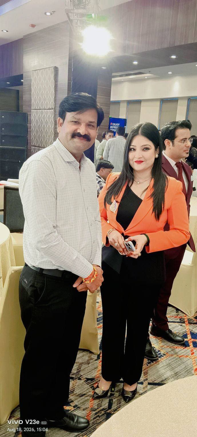 First India anchor Punam Sharma ke sath Susheel Jain dag