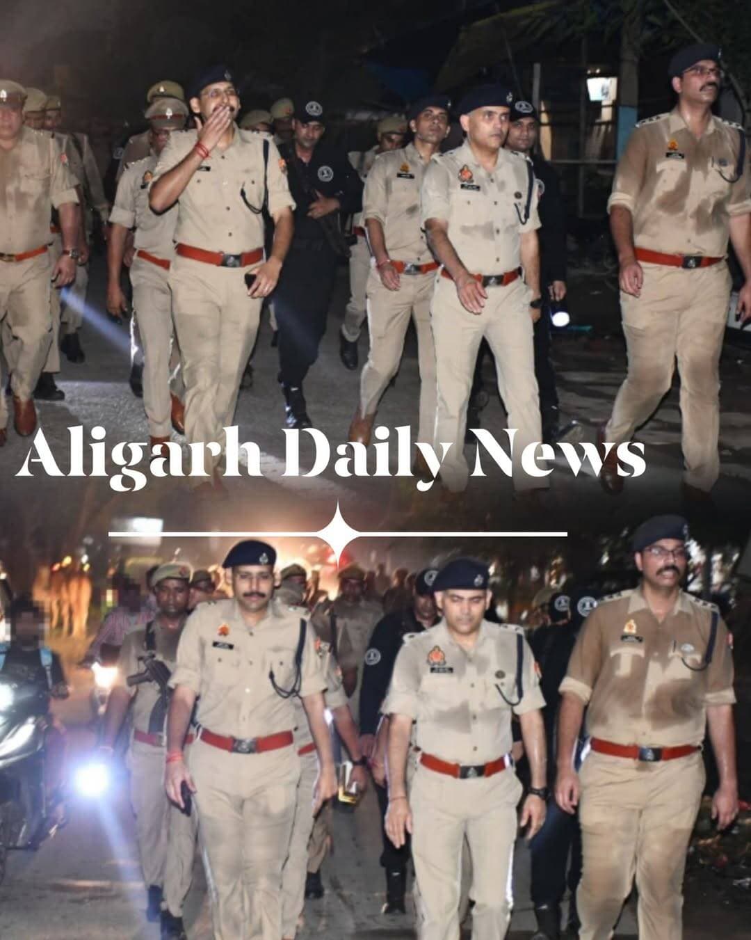 <nis:link nis:type=tag nis:id=अलीगढ nis:value=अलीगढ nis:enabled=true nis:link/> रात के सन्नाटे में सड़कों पर उतरे एसएसपी नीरज कुमार जादौन, टीम के साथ घंटों पैदल गश्त में पसीने से भीगी वर्दी—सिर्फ एसएसपी ही नहीं, साथ चल रहे अधिकारियों की वर्दी भी भीगी, फर्ज के आगे न दिन देखा न रात,एसएसपी ने एसपी सिटी, सीओ-2, सीओ-3 व अन्य पुलिस बल के साथ सिविल लाइन और क्वार्सी क्षेत्र में पैदल गश्त की। मुख्य मार्गों, चौराहों व बाजारों में संदिग्धों पर नजर रखने और अपराध नियंत्रण के निर्देश दिए।
<nis:link nis:type=tag nis:id=sspaligarh nis:value=SSPAligarh nis:enabled=true nis:link/> <nis:link nis:type=tag nis:id=aligarhpolice nis:value=AligarhPolice nis:enabled=true nis:link/> <nis:link nis:type=tag nis:id=nightpatrolling nis:value=NightPatrolling nis:enabled=true nis:link/> <nis:link nis:type=tag nis:id=lawandorder nis:value=LawAndOrder nis:enabled=true nis:link/> <nis:link nis:type=tag nis:id=publicsafety nis:value=PublicSafety nis:enabled=true nis:link/>
