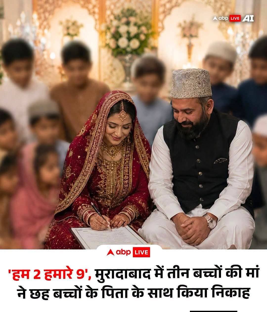 <nis:link nis:type=tag nis:id=तीन_बच्चों nis:value=तीन_बच्चों nis:enabled=true nis:link/> की <nis:link nis:type=tag nis:id=मां nis:value=मां nis:enabled=true nis:link/> ने
<nis:link nis:type=tag nis:id=छः_बच्चों nis:value=छः_बच्चों nis:enabled=true nis:link/> के <nis:link nis:type=tag nis:id=पिता nis:value=पिता nis:enabled=true nis:link/> से किया <nis:link nis:type=tag nis:id=निकाह। nis:value=निकाह। nis:enabled=true nis:link/>