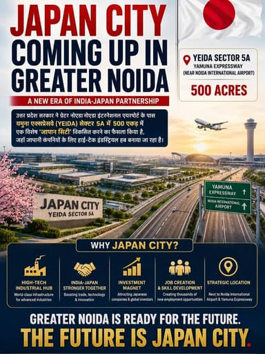Noida बन रहा है Global City 🌏🇯🇵
Japan City के साथ Noida में development का एक नया chapter देखने को मिल सकता है. 🏙️✨
Japanese influence, modern infrastructure और future-focused planning — आने वाले समय में Noida का look और भी international होने वाला है!
Follow for more Noida updates. ❤️
Noida | Japan City | Noida News | Delhi NCR | Noida Development | Future Noida | Infrastructure | Japan