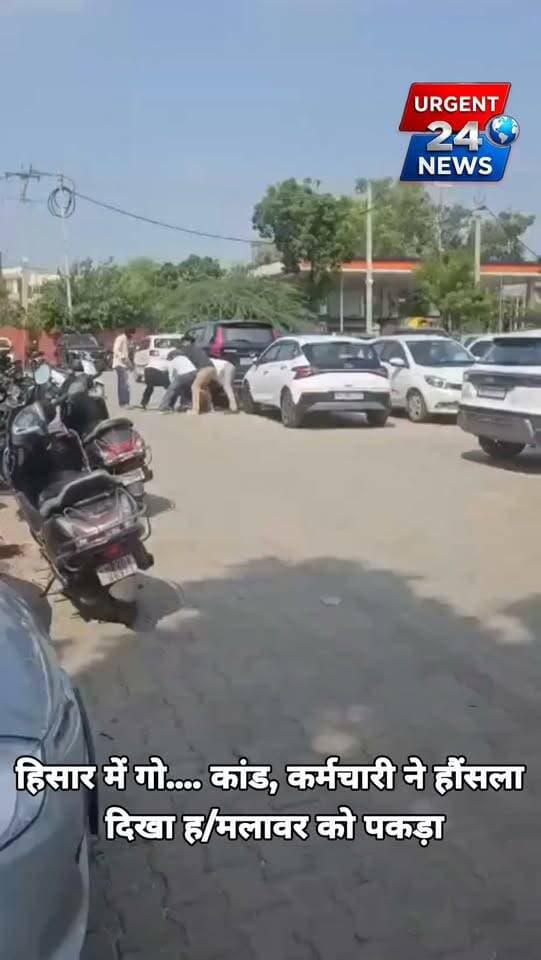 हिसार में गो.... कांड, कर्मचारी ने हौंसला
दिखा ह/मलावर को पकड़ा