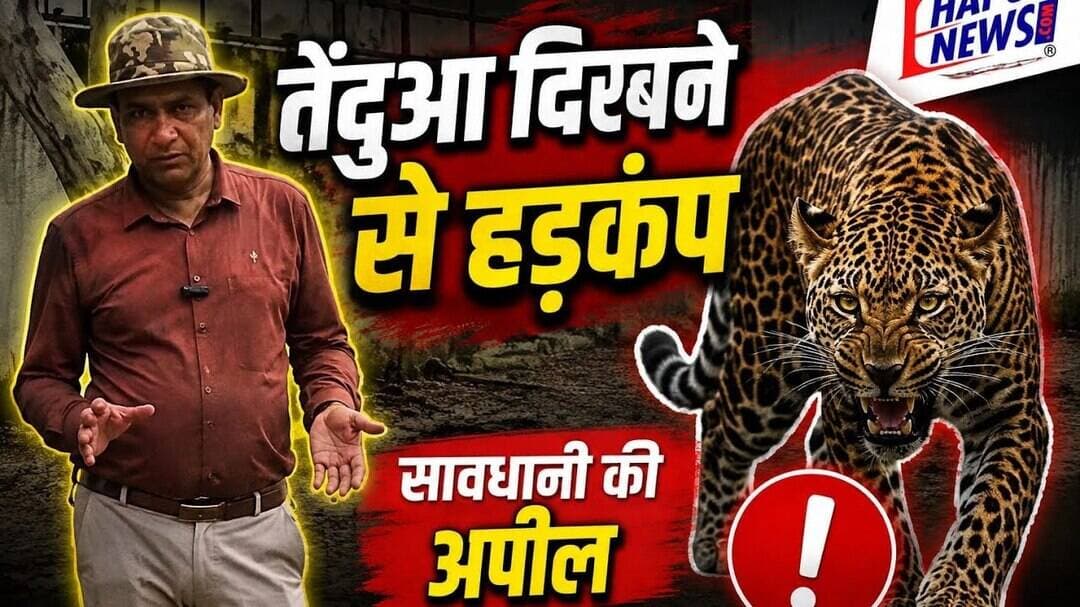 तेंदुए की वीडियो वायरल होने के बाद वन विभाग ने की सतर्क रहने की अपील