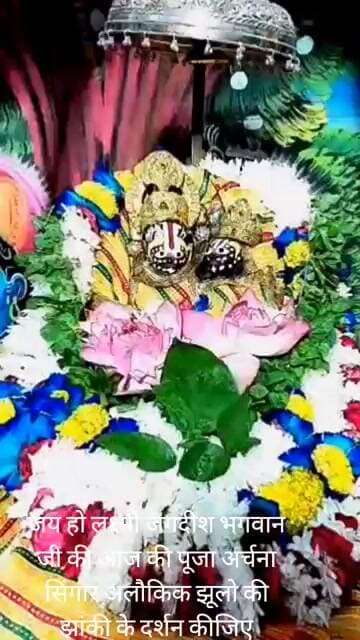 जय हो लक्ष्मी जगदीशभगवान जी की आज की पूजा अर्चना सिंगार आकर्षक झूलो के दर्शन कीजिए।