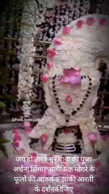 जय हो तारकेश्वर बाबा की पूजा अर्चना सिंगार अलौकिक मोगरे के फूलों की झांकी आरती के दर्शन कीजिए।