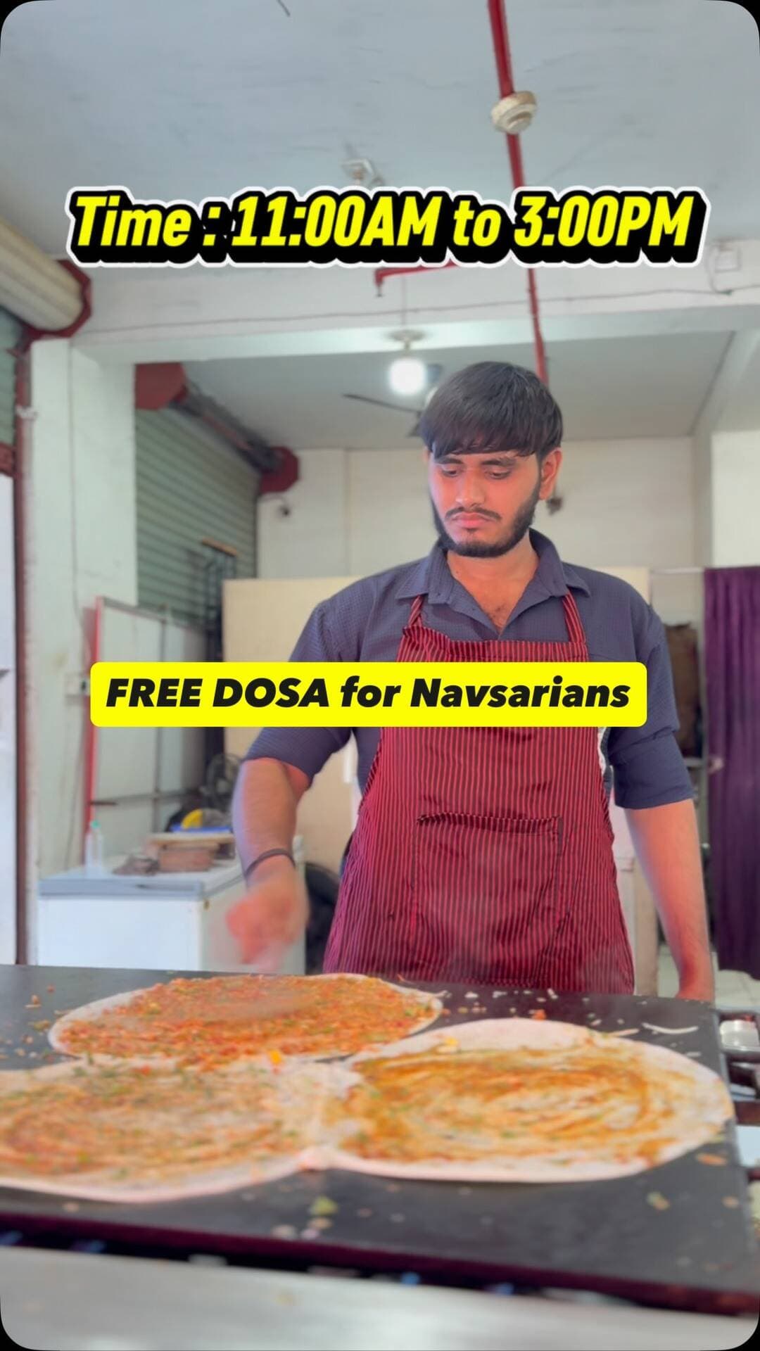 25 તારીખ નોંધી રાખજો... કારણ કે, નવસારીના શહેરીજનોને આ દિવસે એકદમ ફ્રીમાં ઢોસા મળી જવાના છે..
ગ્રાહકોના સાથ-સહકારથી લૂનસીકુંઇના ફેમસ આમંત્રણ ઢોસા –જેની દાંતેજ બ્રાન્ચે 1 વર્ષ પૂર્ણ કર્યું છે....
આ ખુશીના અવસરે 25 ઓગસ્ટ 2026 ના રોજ નવસારીવાસીઓને ઢોસા સાવ ફ્રી મળી જવાન છે...
સમય છે સવારે 11 થી બપોરે 3 વાગ્યા સુધી
સ્થળ: સિલ્વર હાઇટ્સ, દાંતેજ ચોકડી પાસે દુકાન નંબર: 13 અને 14
તો પરિવાર અને મિત્રો સાથે આવો અને માણો ફ્રીમાં ટેસ્ટી ઢોસાની મજા..