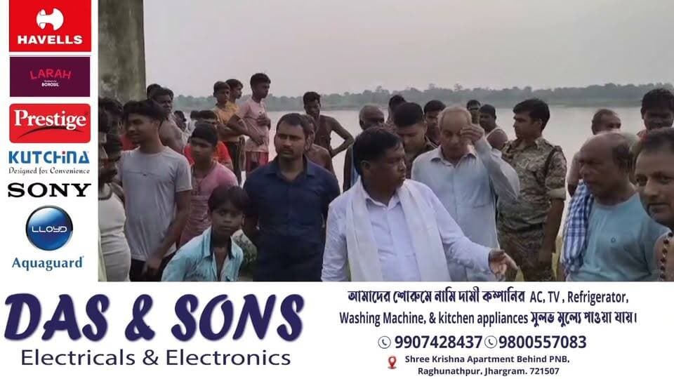 করবনিয়ায় নদীভাঙন পরিদর্শনে কৃষি প্রতিমন্ত্রী অমিয় কিস্কু, স্থায়ী সমাধানের আশ্বাস