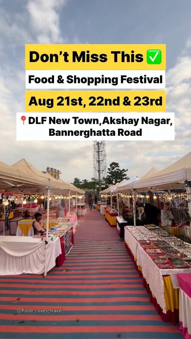 📍Exhibition Ground , Next to McDonald, DLF New Town, Akshay Nagar, Bannerghatta Road
Aug 21st to 23rd
#bannerghatta_road #bannerghatta #akshaynagarbangalore #dlfnewtown #nammabengaluru